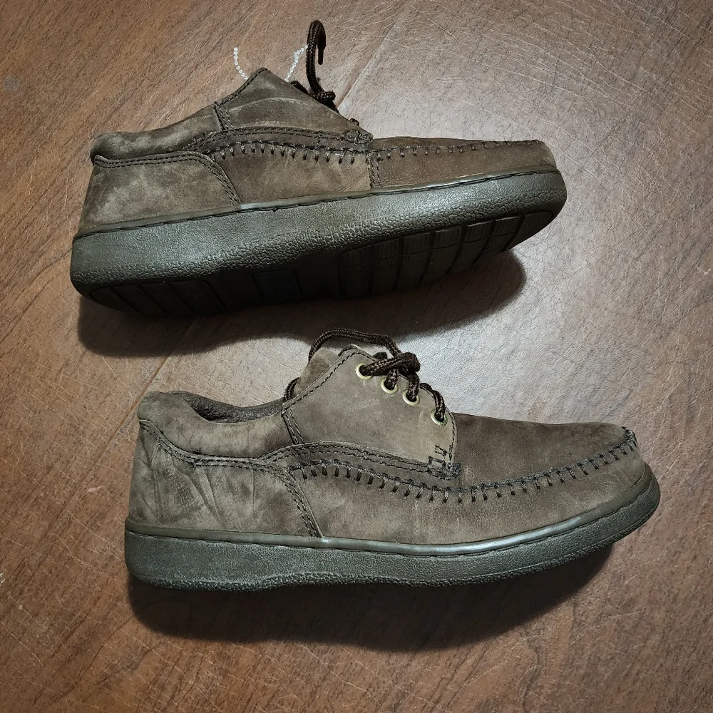 Deer Stags Men's Dark Brown Boat Shoes